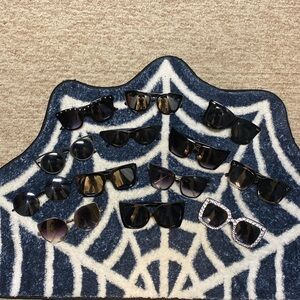 Lot of 13 assorted black goth sunglasses